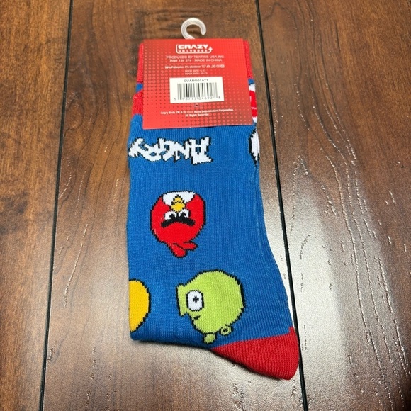 3/$20 Crazy Socks Angry Birds for Men & Women Cozy Funny Gift for Game Lovers - Picture 4 of 6